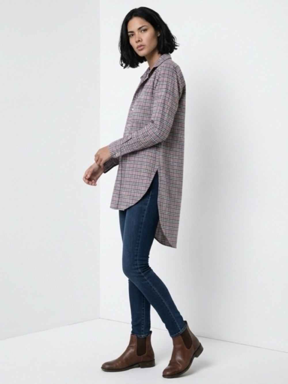 Frank & Eileen Grayson Plaid Button up size XS